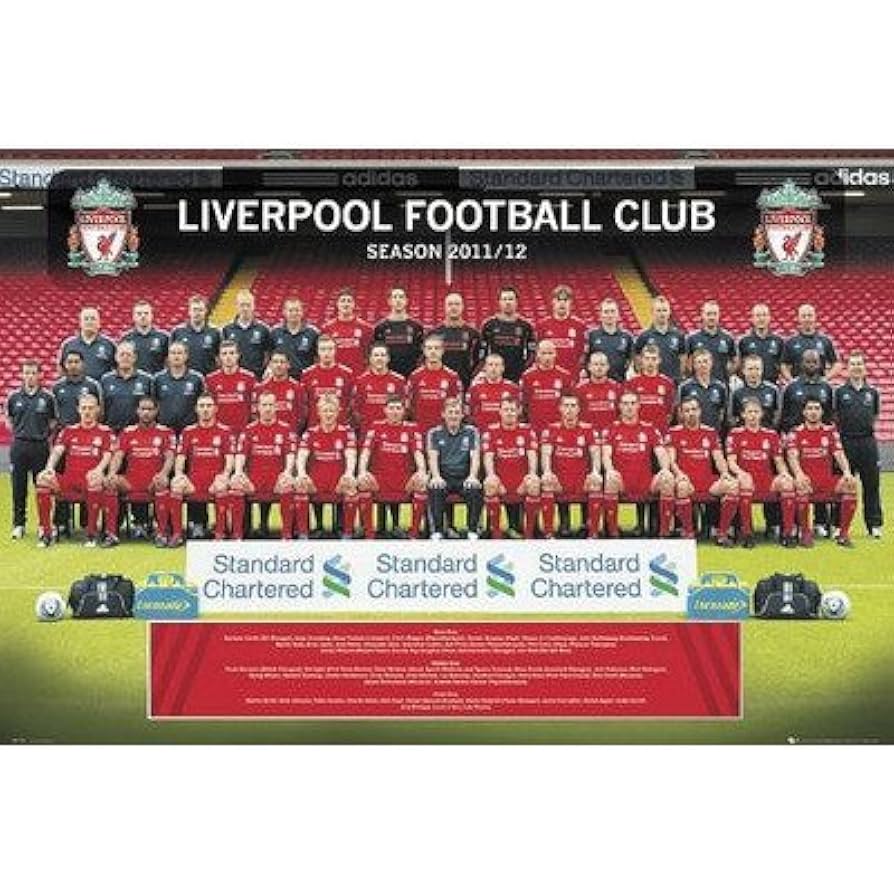 Amazon.co.jp: リバプールFC チーム集合写真 11/12 ポスター